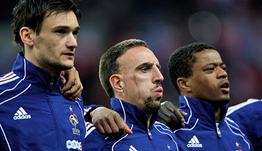 Hugo Lloris (l.) ist Keeper der französischen Nationalmannschaft - und dort Kollege von Franck Ribery