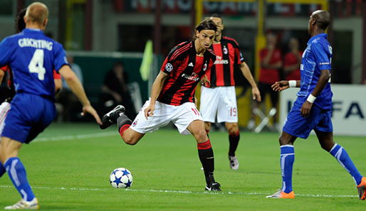 Am ersten Spieltag gewann Milan zuhause gegen Auxerre mit 2:0