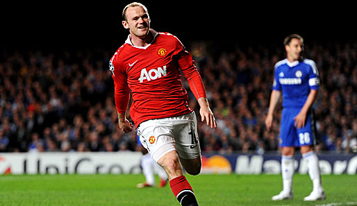 Wayne Rooney schoss das entscheidende 1:0 für Manchester United gegen den FC Chelsea