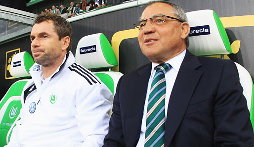 Inzwischen beim VfL Wolfsburg auf der Bank: Felix Magath (r.) und sein Co-Trainer Bernd Hollerbach