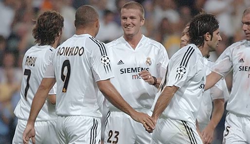 Real Madrid spielte zuletzt 2004 ein Champions-League-Viertelfinale. Mit Raul, Ronaldo, Becks und Co.