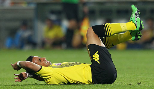 Dortmund muss im Champions League Spiel gegen Olympiakos Piräus ohne Lucas Barrios auskommen