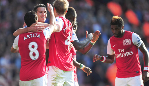 Der FC Arsenal hat fünf Liga-Spiele in Folge gewonnen und steht in der CL vor dem Gruppensieg