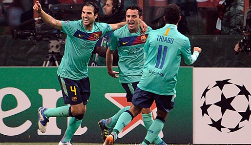 Im Spitzenspiel gegen den AC Milan gelang Titelverteidiger Barcelona ein 3:2-Sieg
