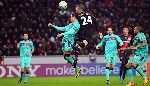 Leverkusens Kadlec erzielte per Kopf das zwischenzeitliche 1:1 gegen Barcelona