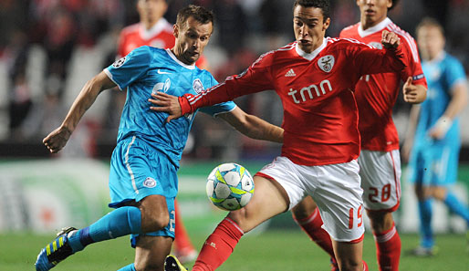 Rodrigo Moreno (r.) steht mit Benfica Lissabon im Viertelfinale der Champions League