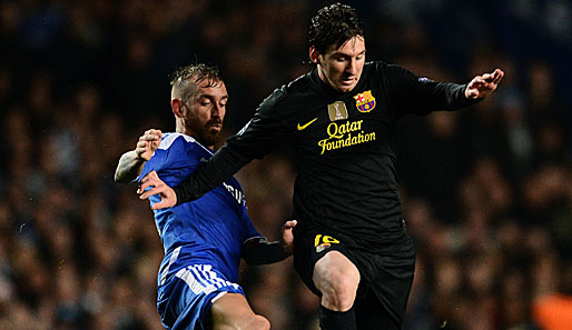 Auch nach dem Hinspiel gilt: Lionel Messi (r.) hat noch nie gegen Chelsea getroffen!