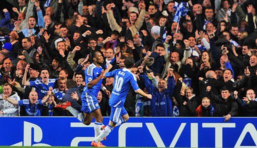 Didier Drogba brachte mit seinem Tor die Fans an der Stamford Bridge zum ausflippen