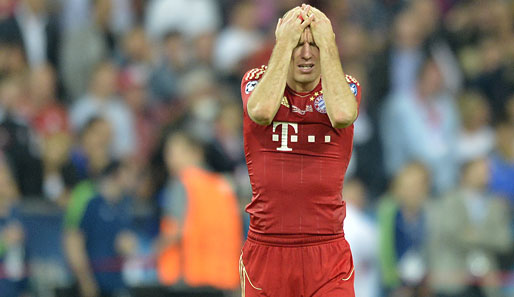 Arjen Robben verschoss in der Verlängerung gegen den FC Chelsea einen Elfmeter
