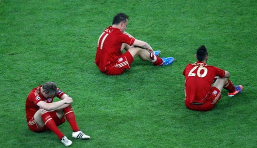 Die Bayern waren nach der Niederlage im Elfmeterschießen tieftraurig