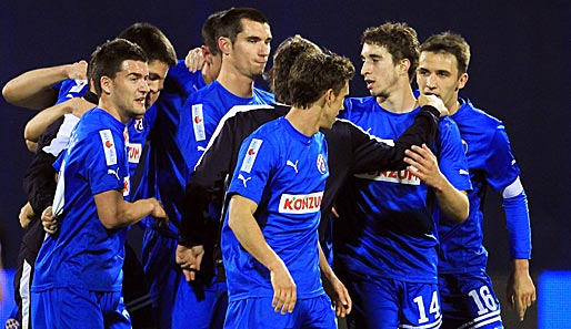 Die Spieler von Dinamo Zagreb sind einen Schritt weiter auf dem Weg in die Champions League
