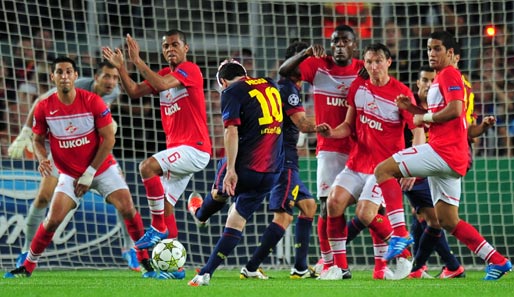 Lionel Messi knipste Barcelona zum Sieg gegen Spartak Moskau