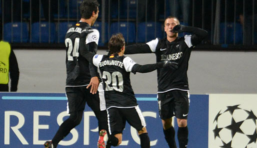 Der FC Malaga gewann die Gruppe C vor dem AC Milan und Zenit St. Petersburg