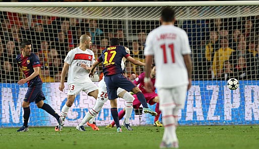 Pedro erzielte das wichtige 1:1 für den FC Barcelona