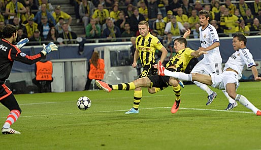 Lewandowski schnürte den ersten Viererpack für einen BVB-Spieler in der Champions League