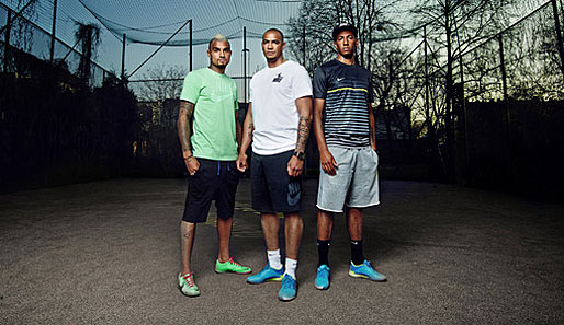 Jerome Boateng (r.) kehrte mit seinen beiden Brüdern für ein Nike-Event nach Berlin zurück