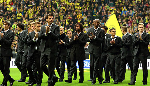 Die Mannschaft von Borussia Dortmund verabschiedete sich am Sonntag in den Sommerurlaub