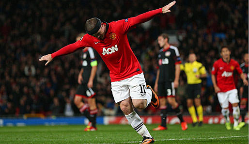 Wayne Rooney erzielte beim Champions-League-Auftakt von Manchetser United zwei Tore
