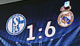 Schalkes Demontage gegen Real Madrid. Dokumentiert in weiß auf blau