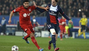 Für Emre Can (l.) und Bayer Leverkusen war gegen Paris nichts zu holen