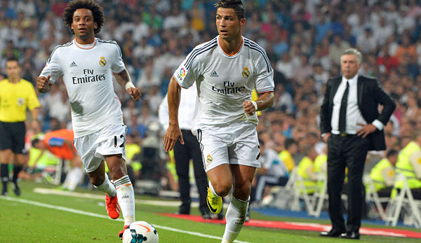 Ancelottis dynamisches Duo auf der starken linken Seite: Marcelo (l.) und Cristiano Ronaldo