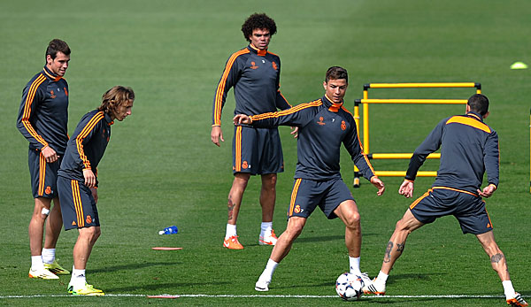 Gareth Bale und Cristiano Ronaldo nahmen beide am Training teil