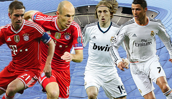 Vier Schlüsselspieler auf dem Weg ins Finale: Lahm, Robben, Modric und Ronaldo (v.l.)