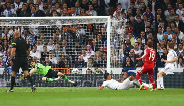 Mario Götze hatte die beste Chance des FC Bayern bei Real Madrid