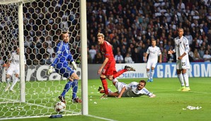 Das 1:0: Stefan Kießling brachte Leverkusen in seinem Jubiläumsspiel in Führung
