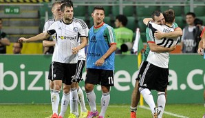 Legia Warschau hatte sich gegen Celtic sportlich für die Play-offs qualifiziert
