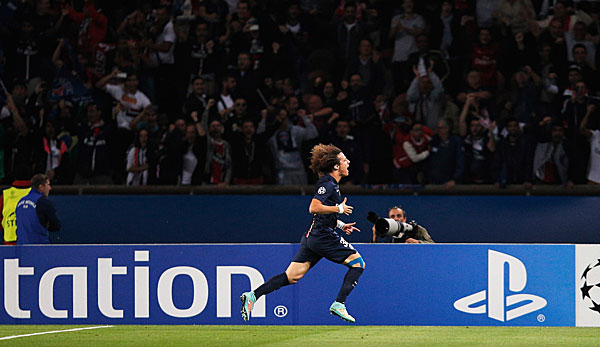 David Luiz erzielte die Führung für Paris
