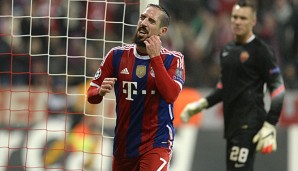 Franck Ribery erzielte gegen den AS Rom den Führungstreffer
