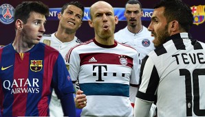 Messi, Ronaldo, Robben, Ibrahimovic und Tevez hoffen auf das Weiterkommen ins Halbfinale