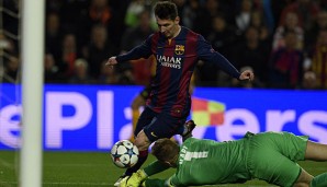 Lionel Messi bereitete gegen Manchester City den Treffer des Tages durch Ivan Rakitic vor