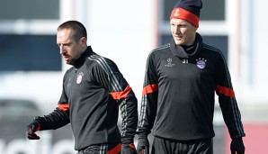 Der Einsatz von Franck Ribery (l.) und Bastian Schweinsteiger gegen Porto kommt zu früh