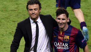 Mit Messi gewann Barca-Coach Luis Enrique letzte Saison das Triple