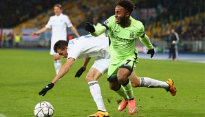 Raheem Sterling und Manchester City empfangen Dynamo Kiew zum Rückspiel im Etihad Stadium
