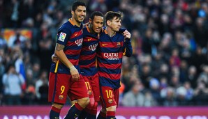 Luis Suarez, Neymar und Lionel Messi sind heiß auf das Viertelfinale gegen Atletico
