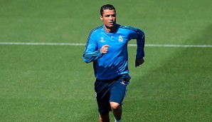 Cristiano Ronaldo von Real Madrid trainierte heute wieder mit der Mannschaft mit