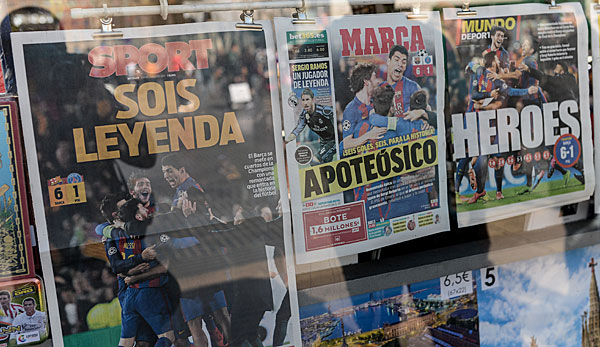 Auch eine Woche nach dem Wahnsinn im Camp Nou bleibt das Spiel in den Schlagzeilen