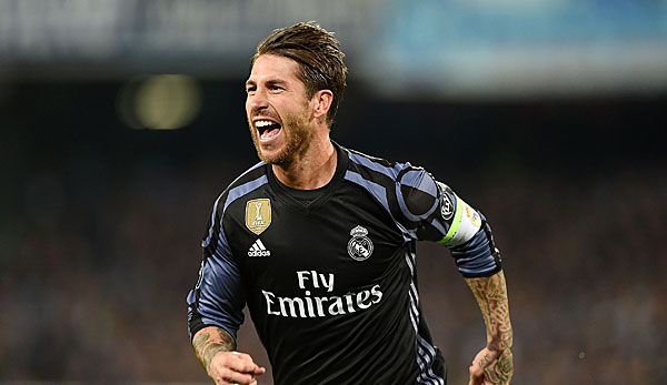 Sergio Ramos brachte Real Madrid in Neapel auf die Siegerstraße
