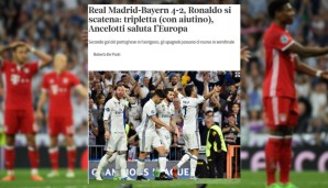 Der "Corriere della Sera" sieht einen "entfesselten Ronaldo"