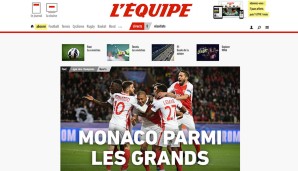 "L'Equipe" mag's kurz und knackig: "Monaco mitten unter den Großen"