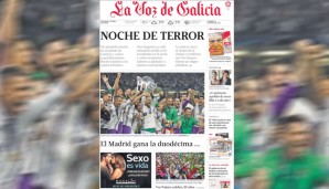 Auch in La Voz de Galicia geht's trocken, sachlich, informativ zu. Wenngleich die Einkreisung zwischen Terror und "Sexo es vida" spannend ist...