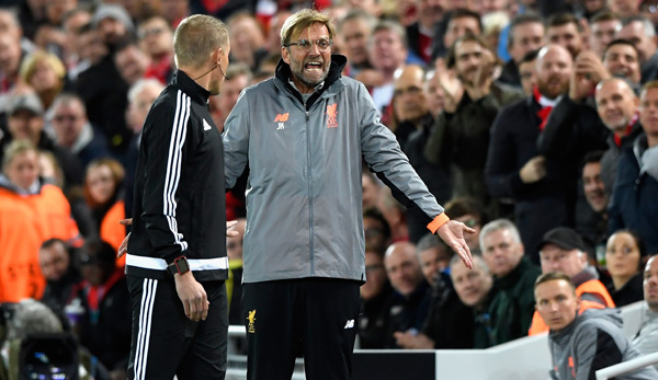 Beschwerte sich zwischendurch auch mal beim Offiziellen: Liverpools Manager Jürgen Klopp