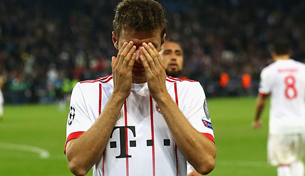 Thomas Müller und der FC Bayern haben in Paris eine Klatsche kassiert