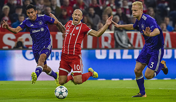Arjen Robben war trotz des Sieges der Bayern angefressen