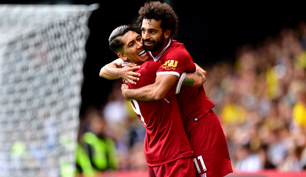 Roberto Firmino und Mohamed Salah trafen beim 7:0 im Hinspiel jeweils doppelt