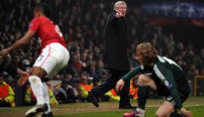 Rang 3: Sir Alex Ferguson - 71 Jahre und 64 Tage (bei der 1:2-Pleite von ManUnited im Achtelfinale gegen Real Madrid am 05. März 2013)