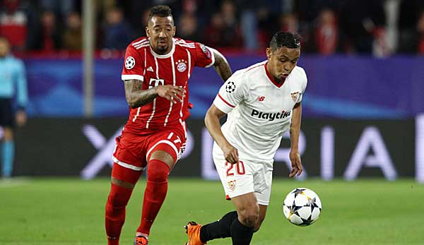 Jerome Boateng hat das Hinspiel mit dem FC Bayern gegen den FC Sevilla gewonnen.